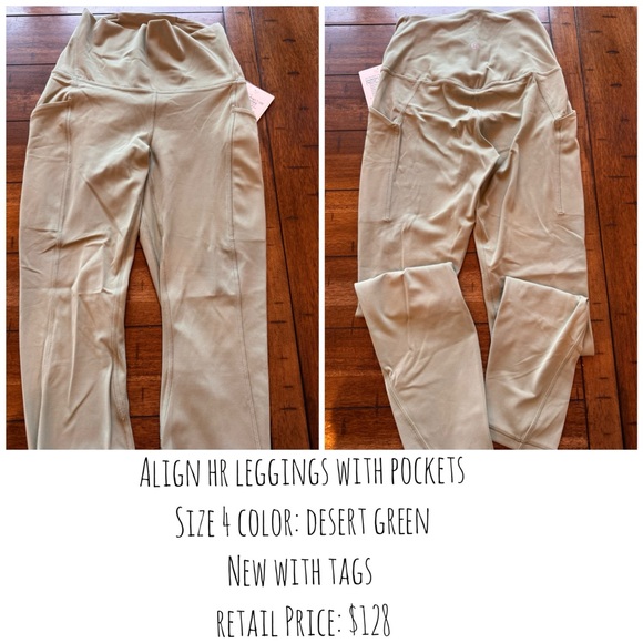 lululemon athletica Pants - Lululemon Align High-Rise Leggings w/ Pockets – Desert Tan – Size 4 – NWT